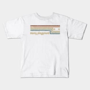 Marcy Playground Cassette Stripes Kids T-Shirt